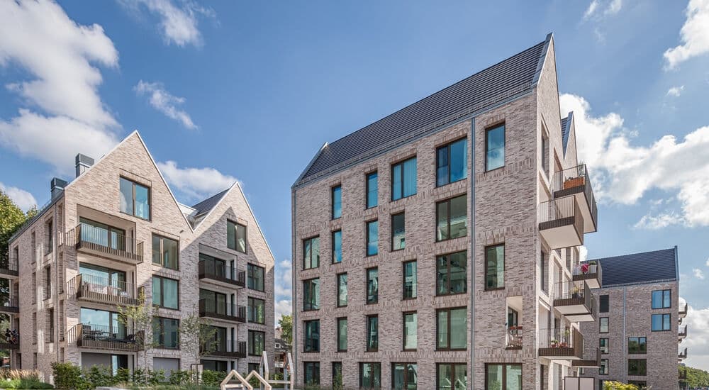 Wohnquartier Stephani in Bremen mit Kooltherm K8 C