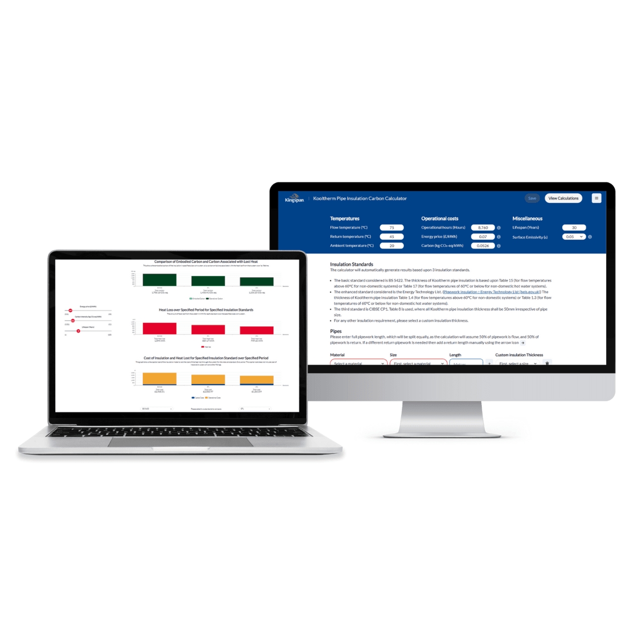 Kingspan Kooltherm Pipe Insulation Carbon Calculator Kingspan Kooltherm Pipe Insulation Carbon Calculator