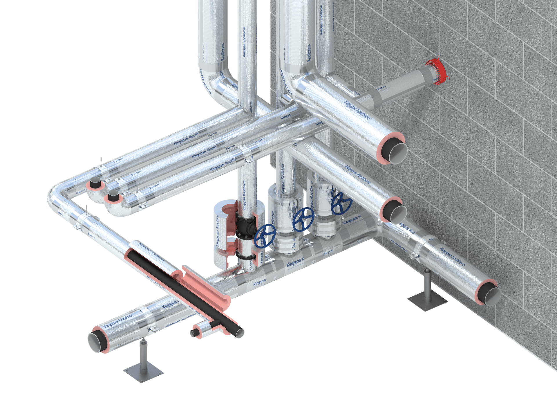 Kooltherm Pipe Insulation render Kooltherm Pipe Insulation render